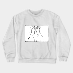 Black and white Gemini Crewneck Sweatshirt